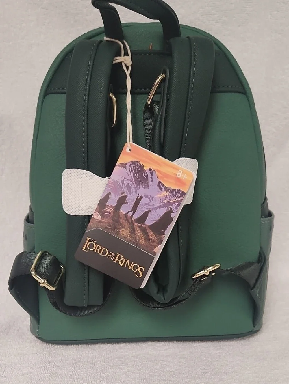 Loungefly Green Embossed Lord of the Rings Mini Backpack
